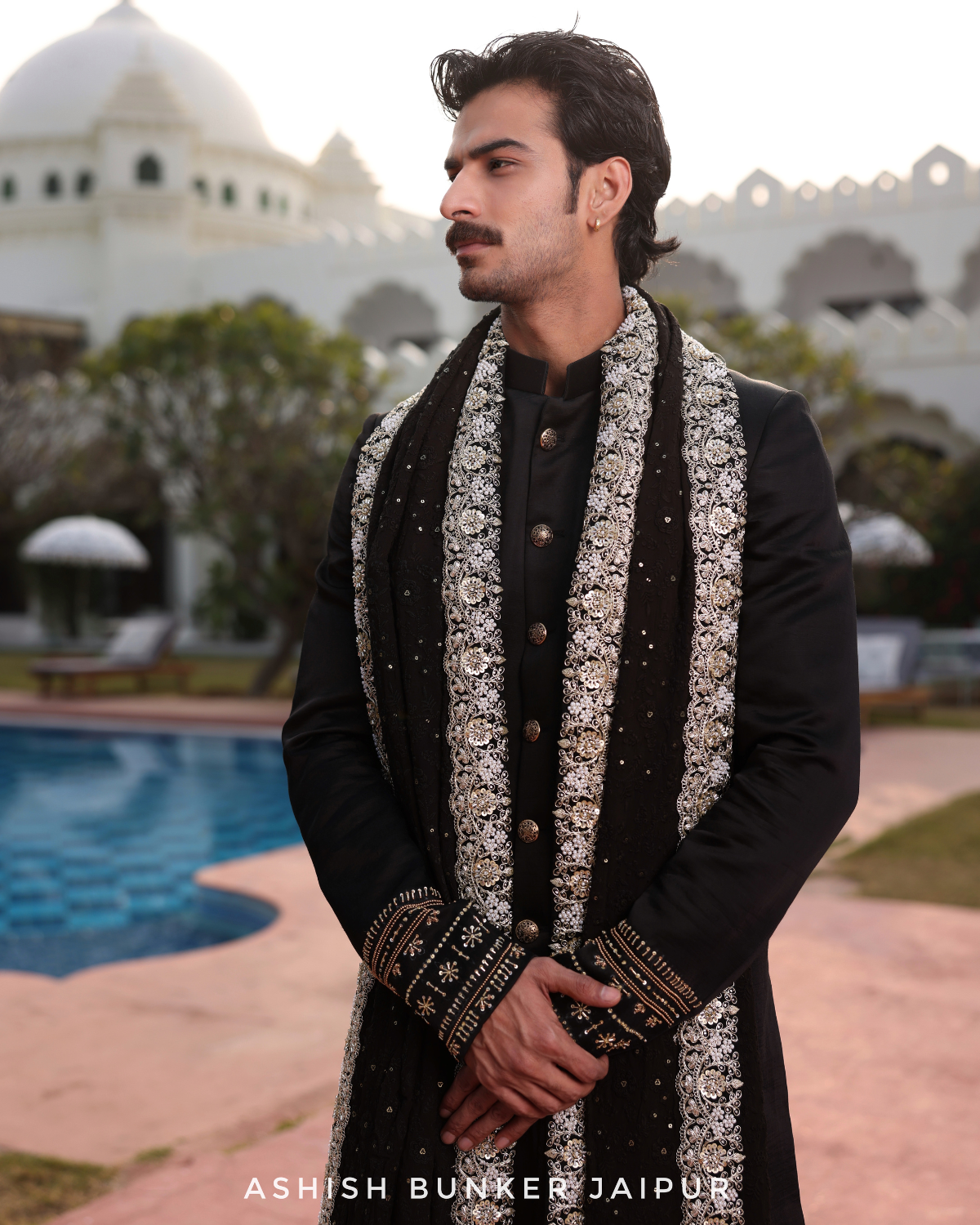 Hand Embroidery Sherwani